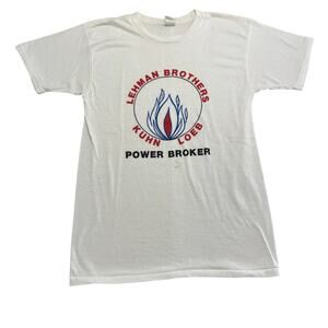 Vintage Rare Lehman Brothers Kuhn Loeb Power Brokers, Size L, Made in USA